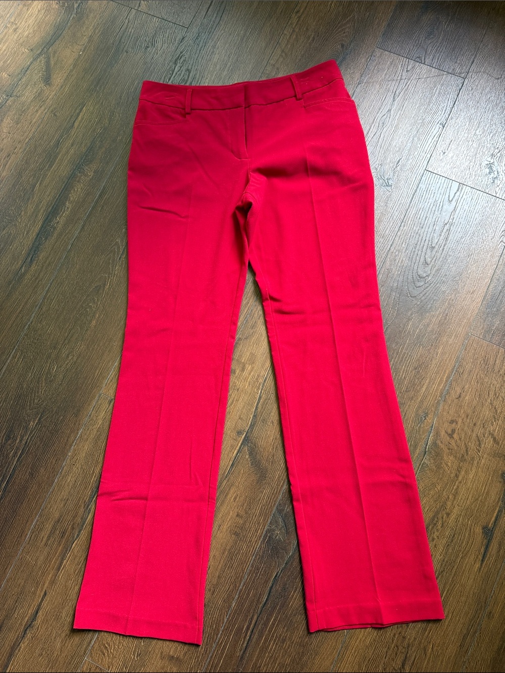 BCX Red Boot-Cut Women's Pants